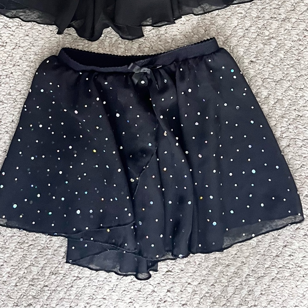 Girls ballet dance leotard with extra tulle sparkle skirt 5T - Picture 3 of 3